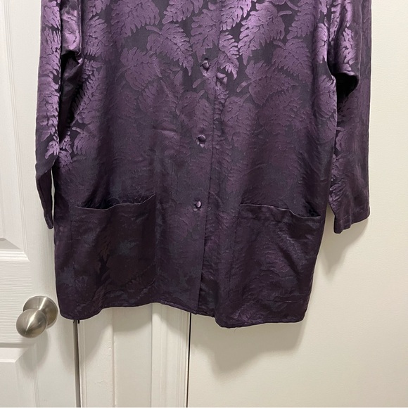 80s VINTAGE ALFRED SUNG JACQUARD SHACKET - Picture 3 of 13